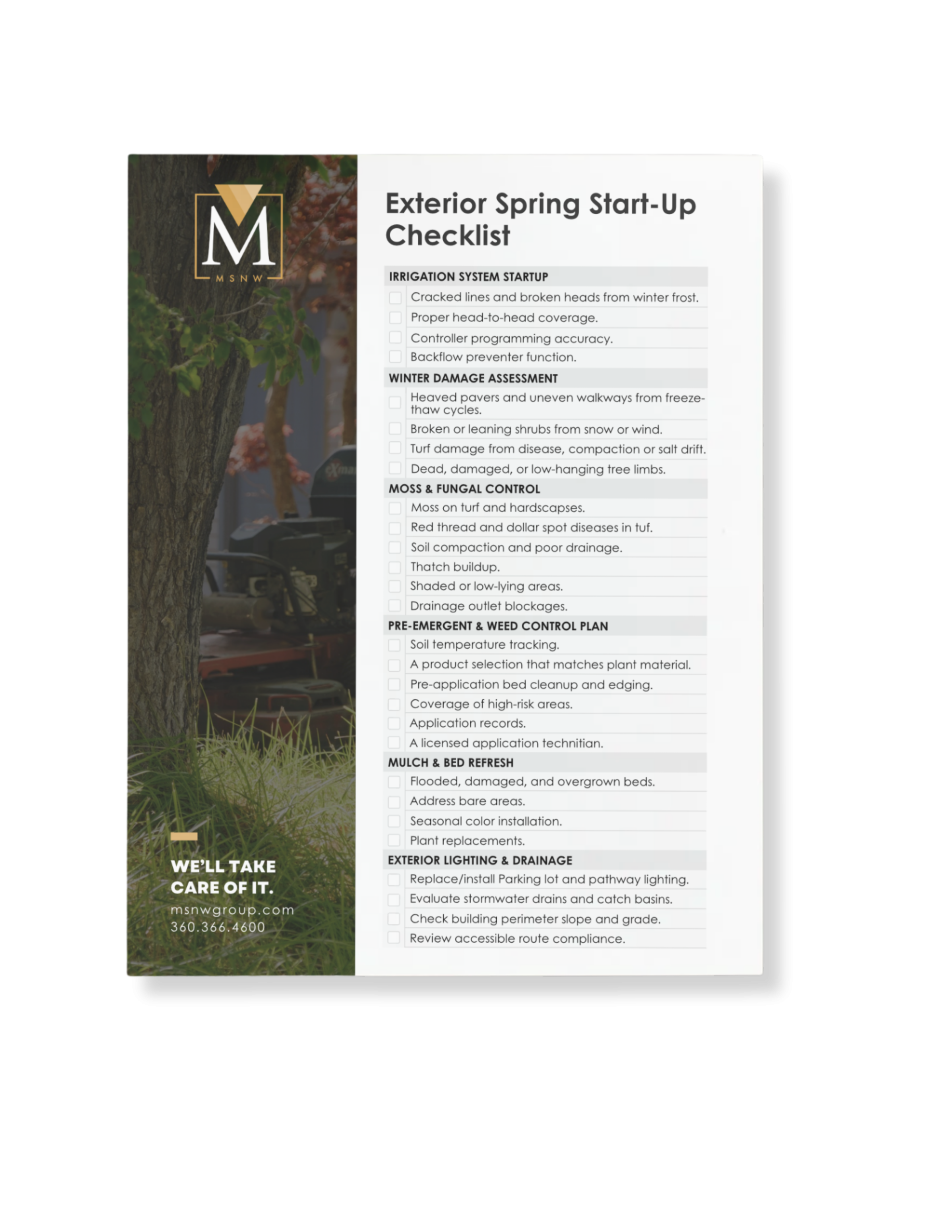 Spring Exterior Start-Up Checklist for Commercial Properties